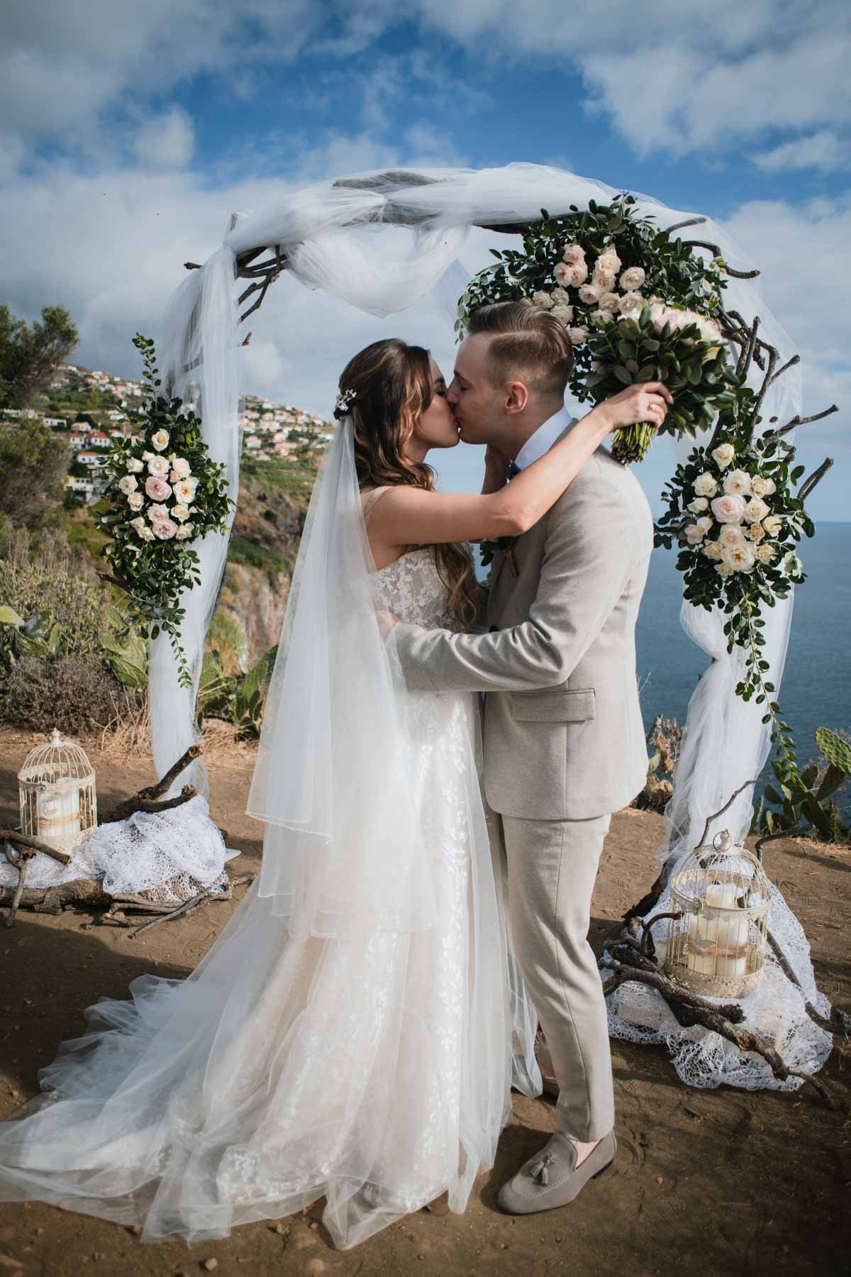 elopement, open-air ceremony, Madeira