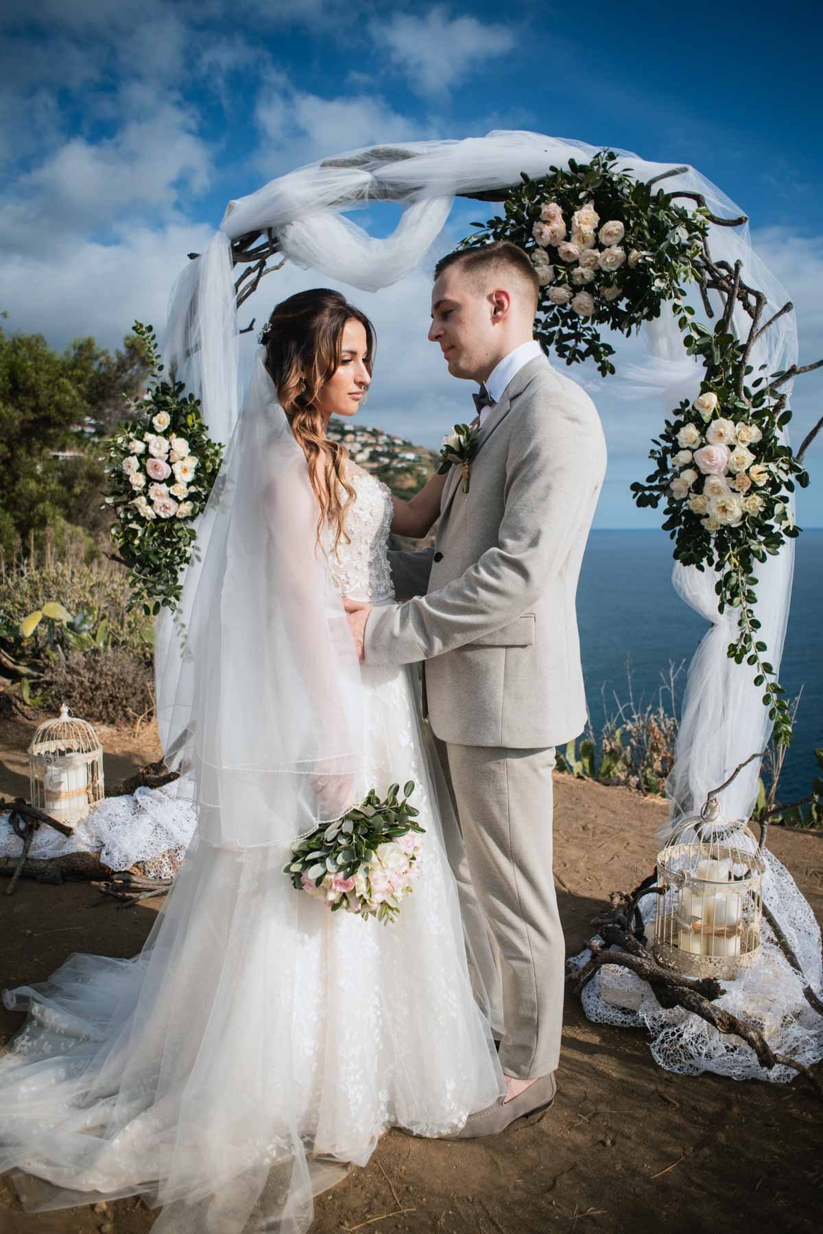 elopement and open-air ceremony in Madeira