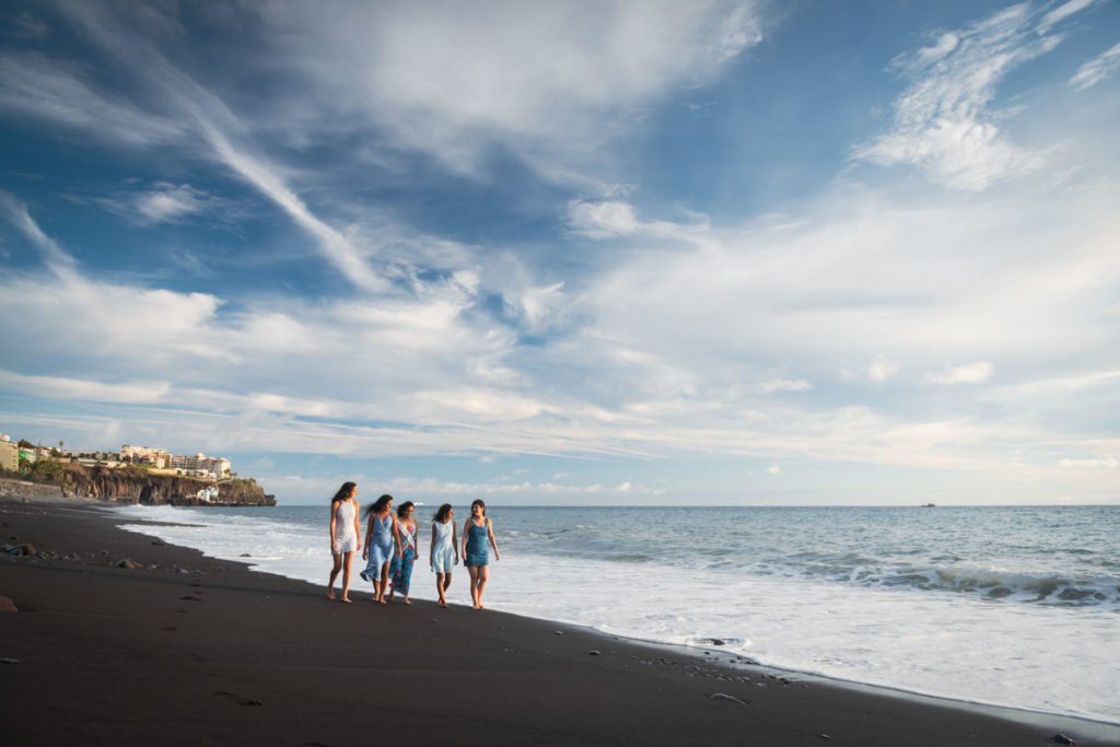 Praia Formosa is one of the best places in Funchal for wedding photo session