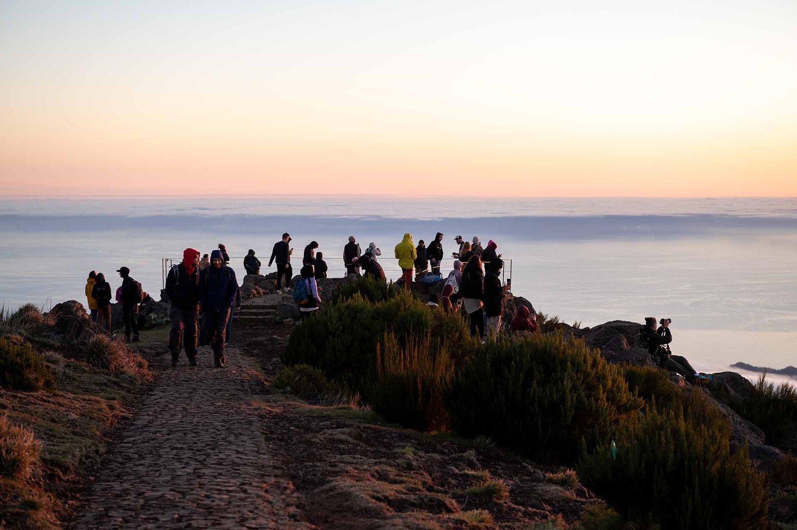 Juncal viewpoint. Many popular sunrise spots are overcrowded nowadays in Madeira