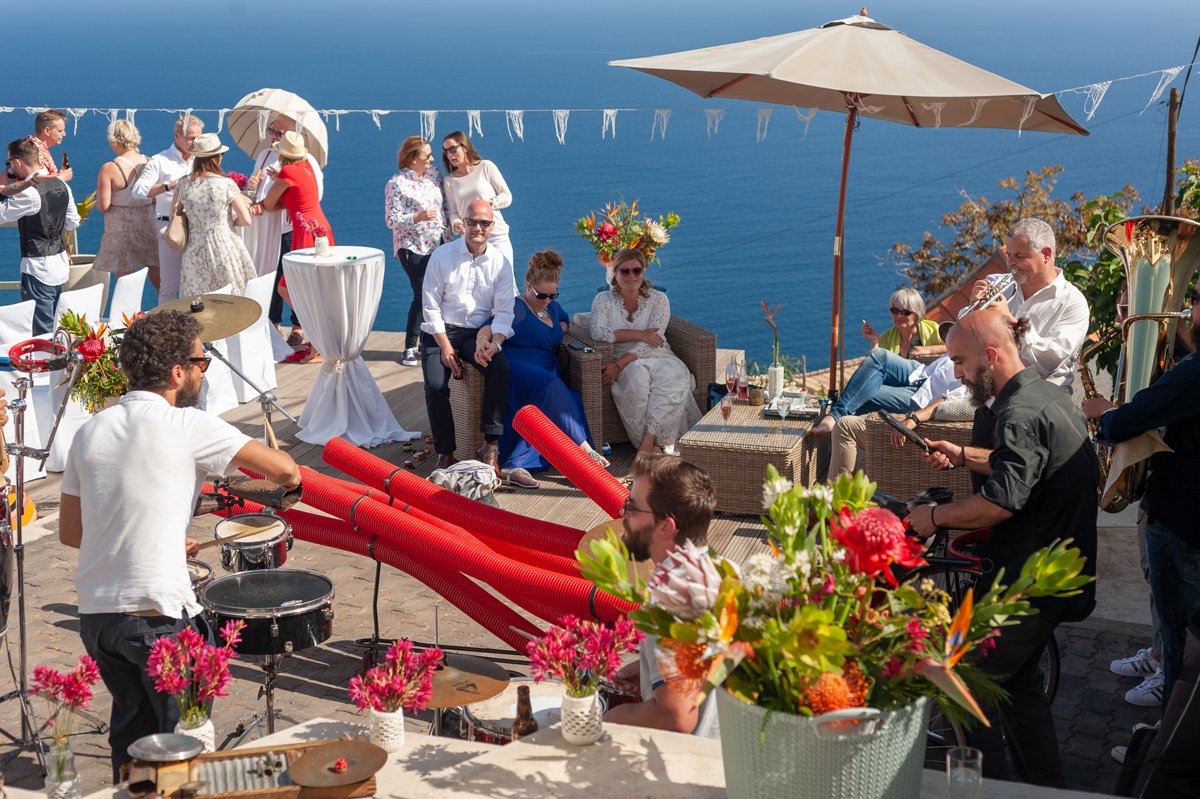 wedding celebration in Madeira