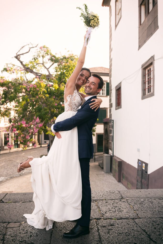 Funchal city center - one of the best places for wedding photo session