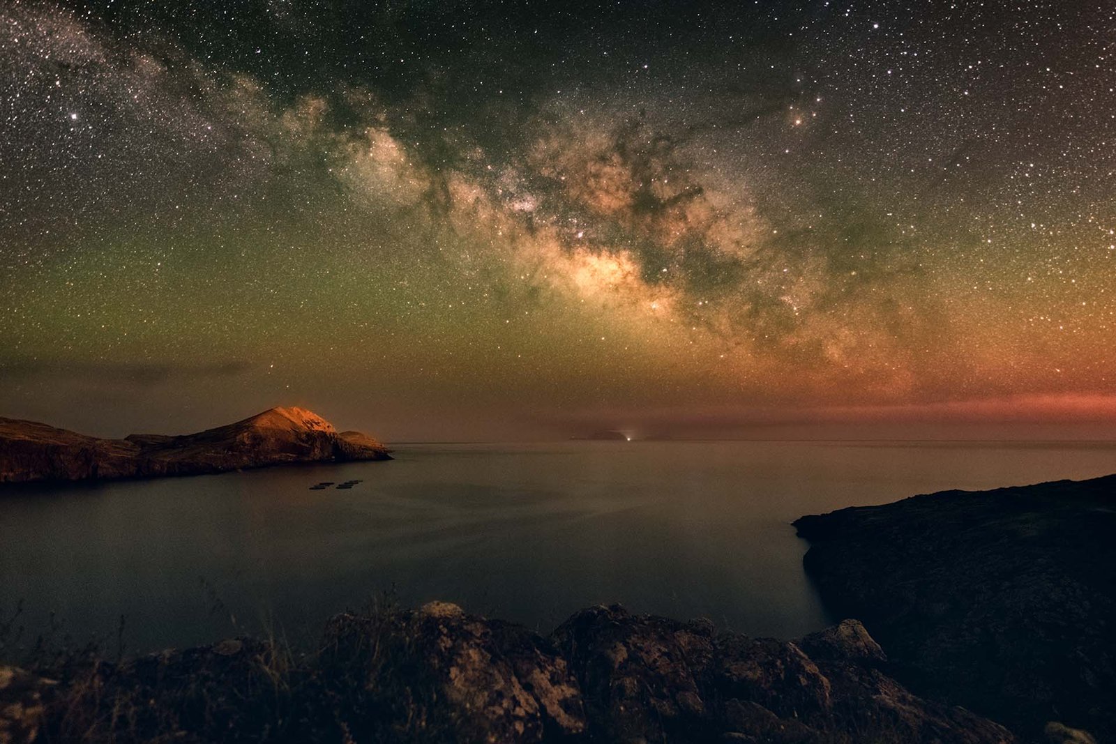 Milky Way over São Lourenço cliffs, Madiera