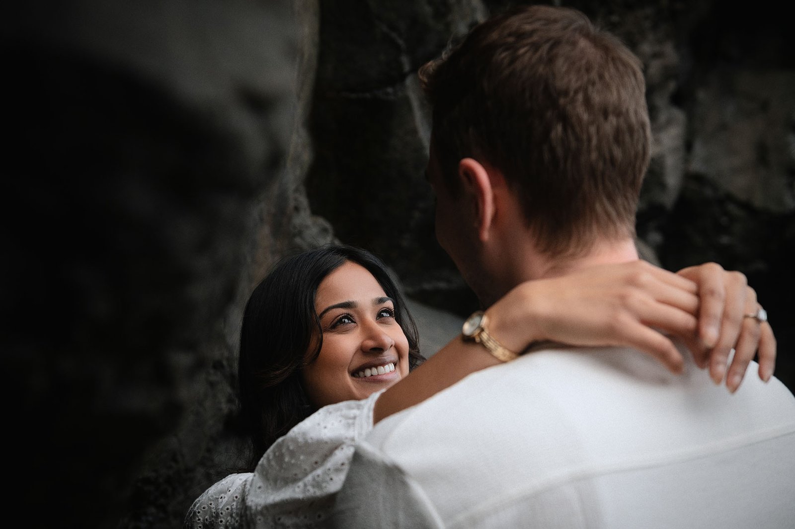FAQ Islandpi.com A closeup portrait of a happy woman looking at her partner in life