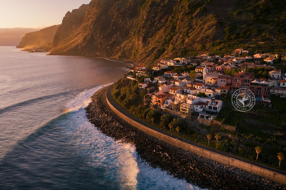 drone photo of Madeira